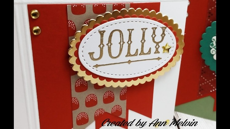Easy Christmas Cards using Scraps & Envelope paper