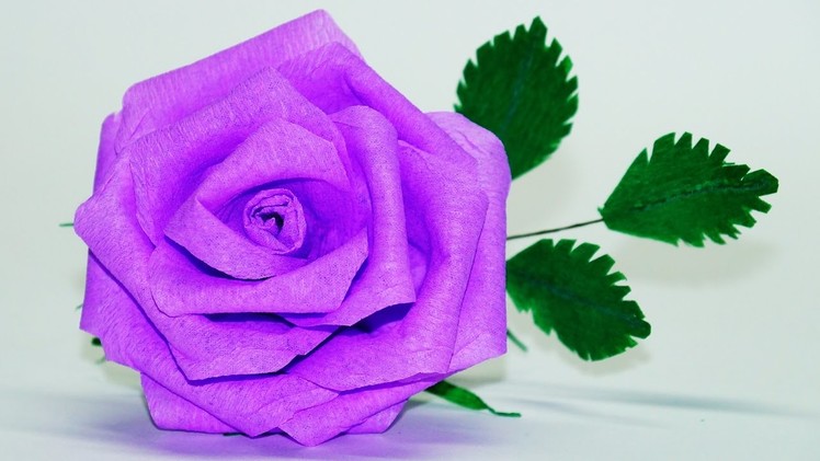 Flowers making. How To Make Rose Paper Flower. Crepe paper rose flower. diy paper rose.Julia DIY