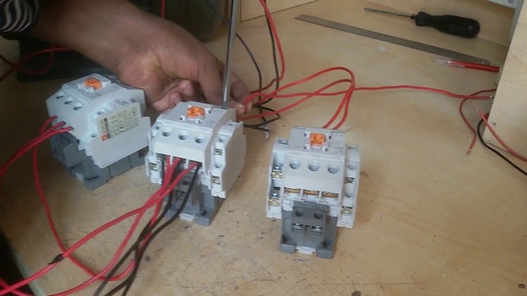 How to connect a motor star-delta. Three Phase Motor Run By Auto Star-Delt.a