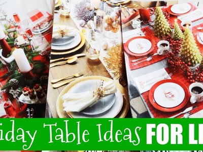 How to Decorate Your Christmas Table for Less!