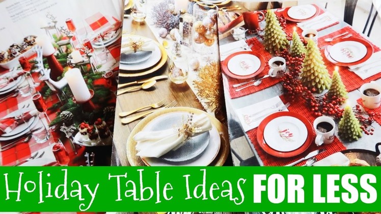 How to Decorate Your Christmas Table for Less!