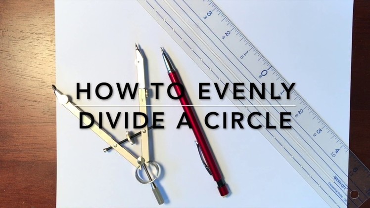 How to Evenly Divide a Circle with a Compass - Mandala Tutorial