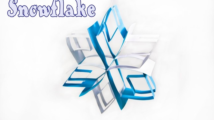 How to make 3D Paper Snowflake Tutorial