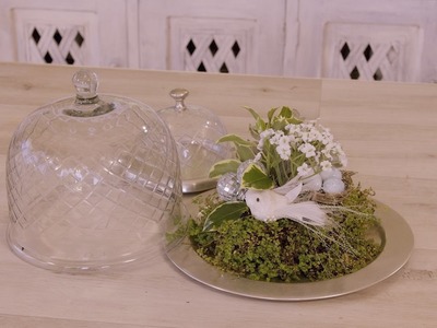 How to make a Glass Dome and Succulent Christmas Flower Design