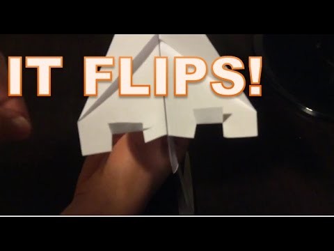 HOW TO MAKE A PAPER AIRPLANE THAT FLIPS!(Part 3)