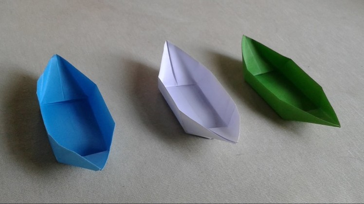 How to make a paper boat that floats in water for kids   Origami paper boat paper   craft