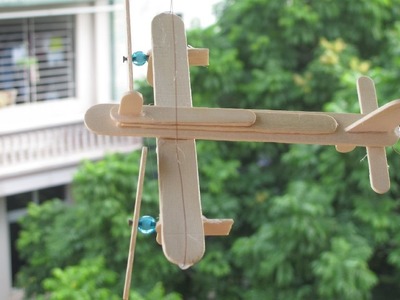 How to make air force plane using popsicle sticks   amazing homemade thing