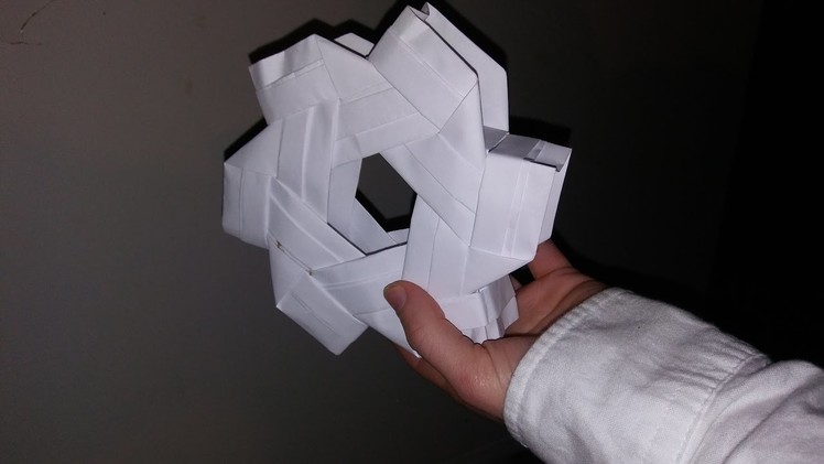 How to make an origami hexagonal prism(3D)