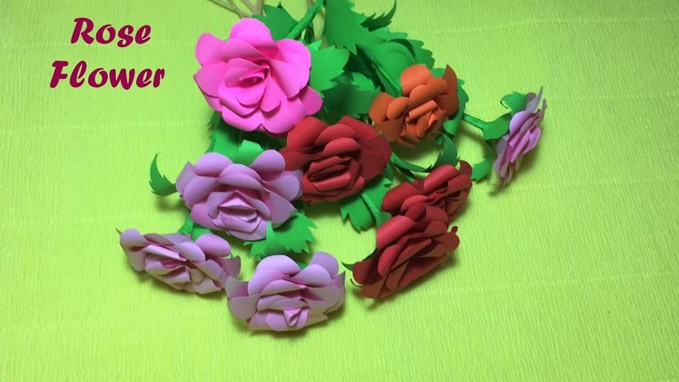 How to make  Beautiful Rose paper Origami Easy and Fast.paper rose diy tutorial step by step