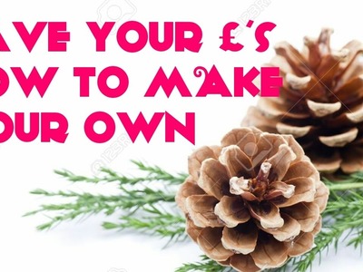 How To Make DIY Christmas Sparking Pine Cone Decorations Arts & Crafts Creative Idea | Make Your Own