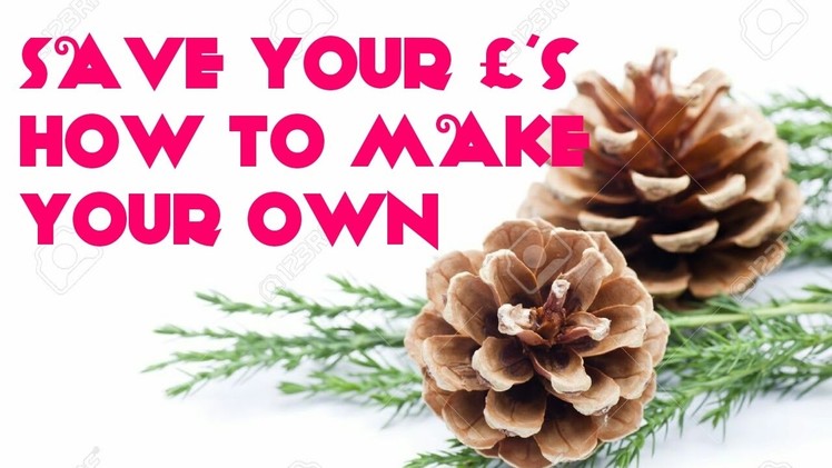 How To Make DIY Christmas Sparking Pine Cone Decorations Arts & Crafts Creative Idea | Make Your Own