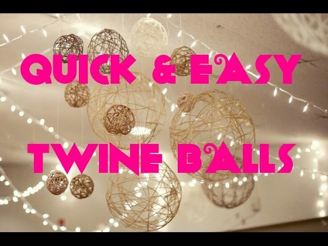 How To Make DIY Christmas Twine String Ball Ornaments & Lantern Decorations | Arts & Crafts