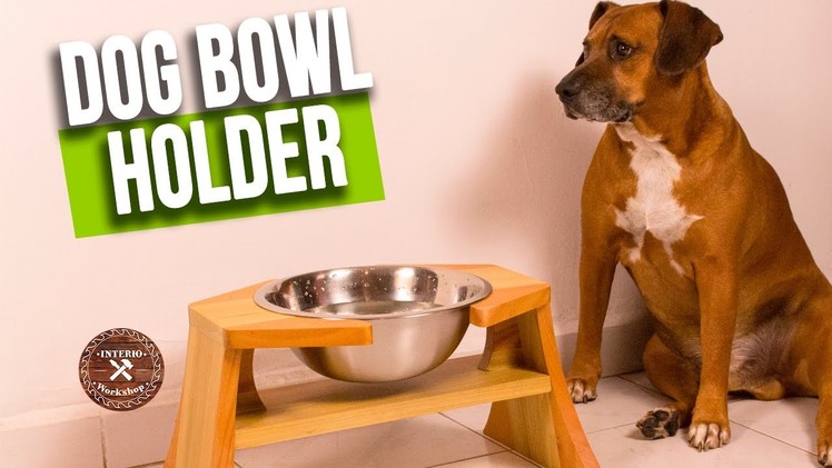 How to make Dog Bowl Holder | DIY Wood Dog Bowl Stand | Interio Workshop