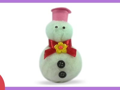 How to make Frozen Snowman from cotton