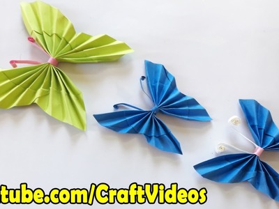 How to make paper butterfly | Easy origami butterfly for beginners
