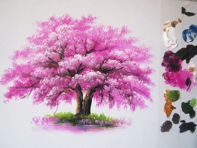 How to paint a tree in Acrylic lesson 6