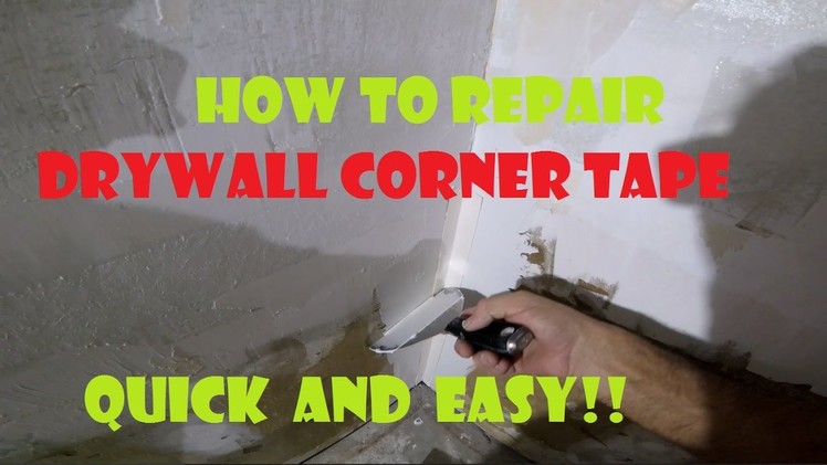 How to repair drywall corner tape after DIY wallpaper removal before I skim coat the walls