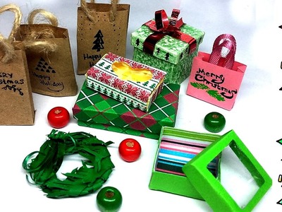Miniature Christmas Boxes  | Gifts Ideas  | DIY Decor Box