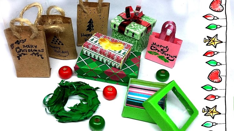 Miniature Christmas Boxes  | Gifts Ideas  | DIY Decor Box