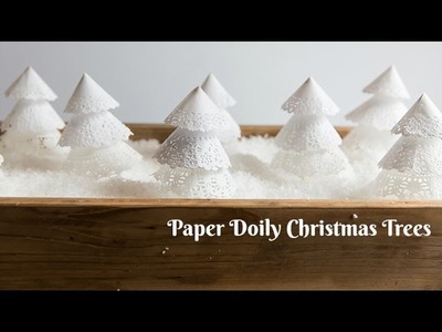 Paper Doily Christmas Trees