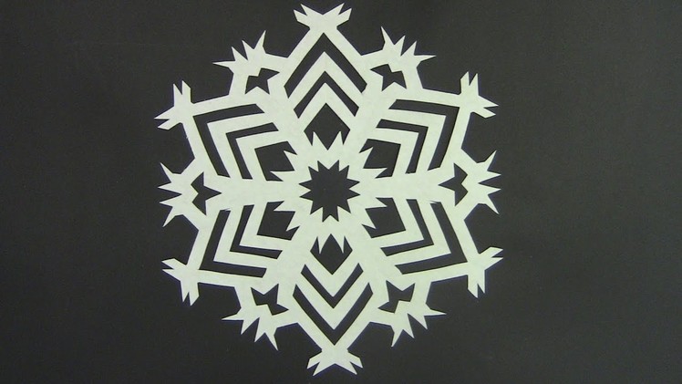 Paper snowflake tutorial ? - Look here! Snowflakes in 5 minutes