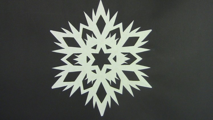Paper snowflake tutorial ? - Look here! Snowflakes in 5 minutes
