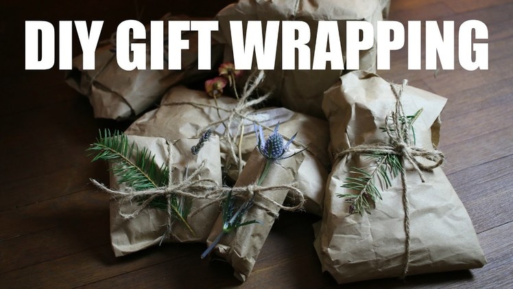The BEST DIY gift wrapping (zero waste)