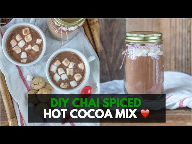 Vegan Chai Spiced Hot Cocoa Mix - DIY Holiday Gift In A Jar | VLOGMAS Day 5