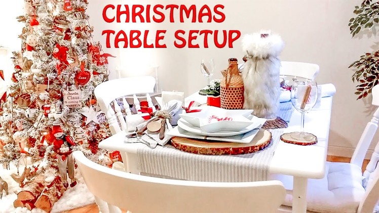 CHRISTMAS TABLESCAPE 2016 & CANDYCANE DIY NAME PLACE HOLDER