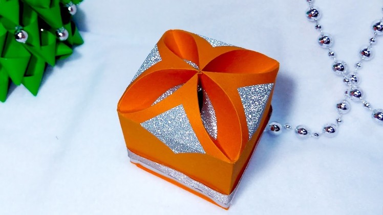 DIY Gift box - NO templates!!!!! ANY SIZE !  Easy and rich! Ideas for Christmas