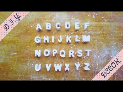 DIY Home Decor with Plaster of Paris Letters