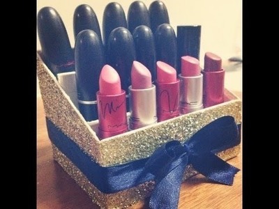 DIY makeup organizer | Lipstick Holder