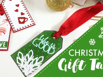 DIY Sizzix Christmas Gift Tags | Katelyn Lizardi