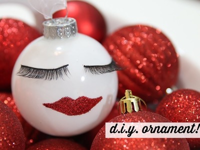 Dollar Tree Eyelash Ornament DIY!