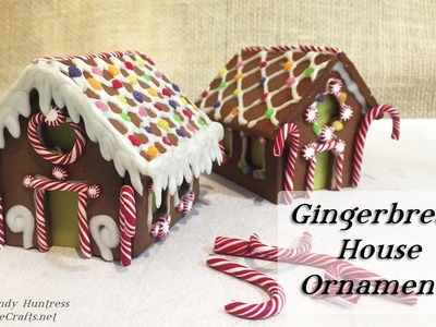 Gingerbread House Ornaments-Polymer Clay Christmas Ornaments Series-2016