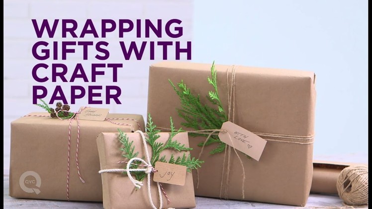 Holiday Quick Take: Gift Wrapping with Craft Paper