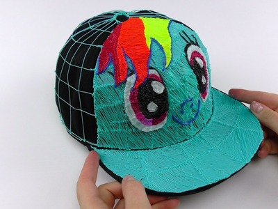My Little Pony How to Draw Rainbow Dash Cap in real size using 3D Pen