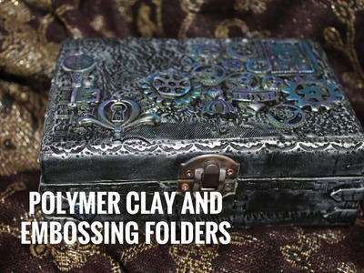 Polymer clay and embossing folders