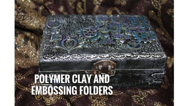 Polymer clay and embossing folders