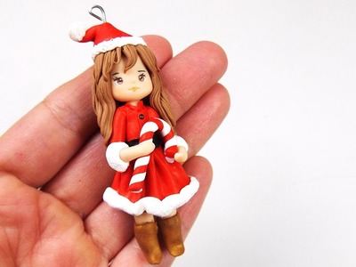 Polymer Clay tutorial Christmas Doll | ENG