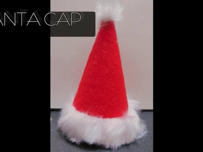 Santa cap- DIY- learn how to make santa cap:)
