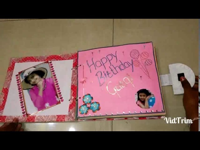 Birthday scrapbook created by me for my dear cute sister.