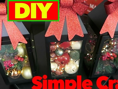 DIY Christmas Decorations | Christmas Lanterns | Michaels Craft Store | Simple Craft |