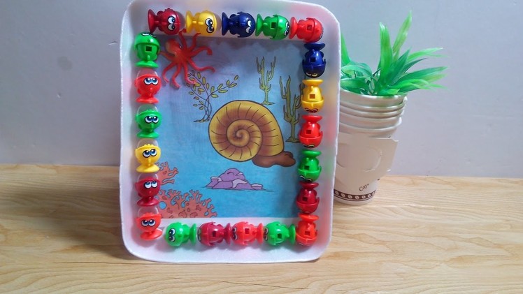 DIY Crafts for Kids - How to Recycle Old toys to Make beautiful frame + Tutorial .