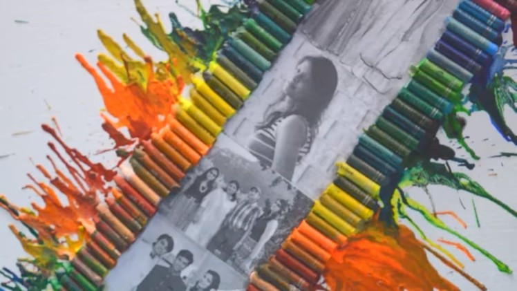 DIY : Crayon Art Tutorial | Melted Crayon Art | Hair Dryer Art | Nidhi Jain