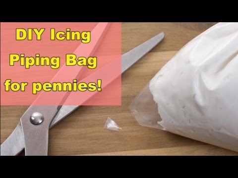 DIY Easy Icing Piping Bag (for pennies!)