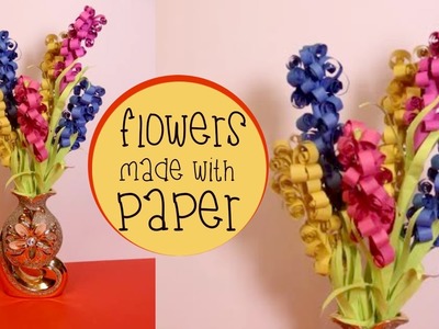 Diy Flowers Made With Paper | Easy to Make Paper Lavender Flowers- Craft Basket