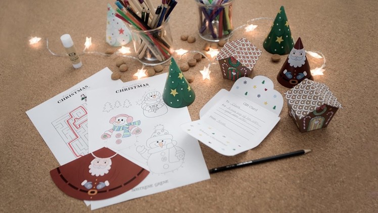 DIY : Fun templates for children’s craft ideas by Søstrene Grene