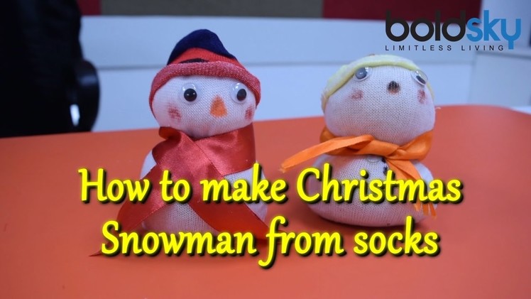 DIY - How to make Sock Snowman | Christmas Craft Tutorial | Boldsky