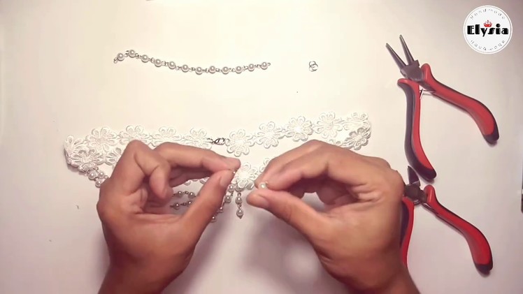DIY lace headchain | Tutorial membuat headchain ala Elysia Handmade
